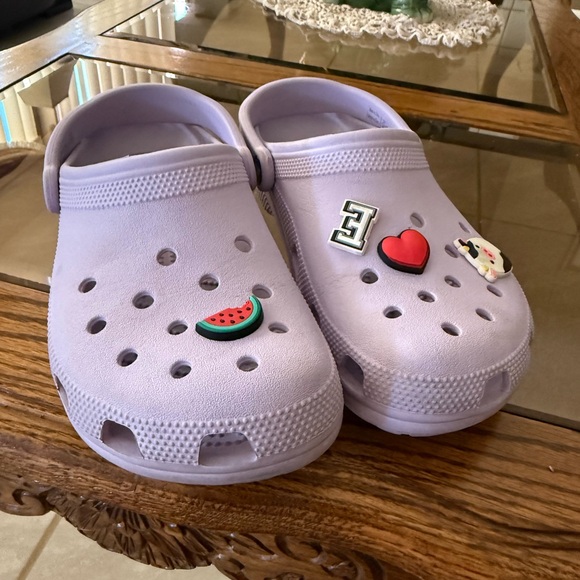 Crocs Purple Slippers  Size 9 Women - Picture 2 of 5